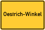 Place name sign Oestrich-Winkel