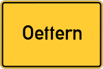 Place name sign Oettern