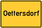 Place name sign Oettersdorf