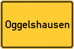 Place name sign Oggelshausen