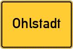 Place name sign Ohlstadt
