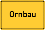 Place name sign Ornbau