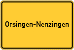 Place name sign Orsingen-Nenzingen