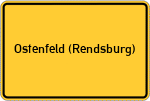 Place name sign Ostenfeld (Rendsburg)