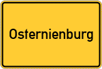 Place name sign Osternienburg