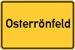 Place name sign Osterrönfeld