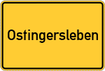Place name sign Ostingersleben