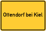 Place name sign Ottendorf bei Kiel