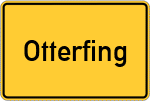 Place name sign Otterfing
