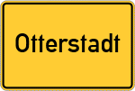 Place name sign Otterstadt