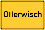 Place name sign Otterwisch