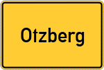 Place name sign Otzberg