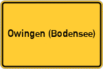 Place name sign Owingen (Bodensee)