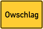 Place name sign Owschlag