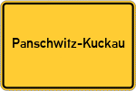 Place name sign Panschwitz-Kuckau