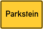 Place name sign Parkstein
