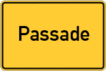 Place name sign Passade