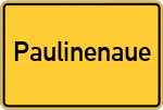 Place name sign Paulinenaue