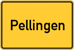 Place name sign Pellingen