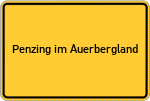 Place name sign Penzing im Auerbergland