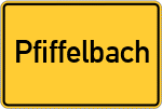 Place name sign Pfiffelbach