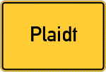 Place name sign Plaidt