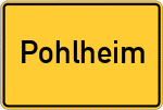 Place name sign Pohlheim
