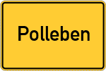 Place name sign Polleben