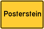 Place name sign Posterstein
