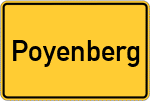 Place name sign Poyenberg