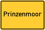 Place name sign Prinzenmoor