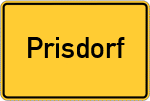 Place name sign Prisdorf
