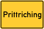 Place name sign Prittriching