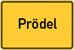 Place name sign Prödel