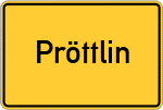 Place name sign Pröttlin