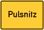 Place name sign Pulsnitz