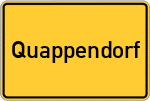 Place name sign Quappendorf