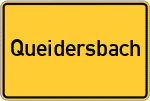 Place name sign Queidersbach