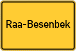 Place name sign Raa-Besenbek