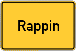 Place name sign Rappin