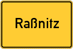 Place name sign Raßnitz