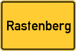 Place name sign Rastenberg