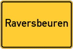Place name sign Raversbeuren
