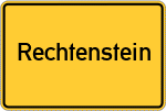 Place name sign Rechtenstein