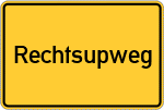 Place name sign Rechtsupweg