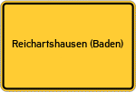 Place name sign Reichartshausen (Baden)