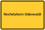 Place name sign Reichelsheim (Odenwald)