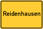 Place name sign Reidenhausen