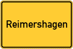 Place name sign Reimershagen
