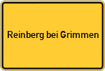 Place name sign Reinberg bei Grimmen